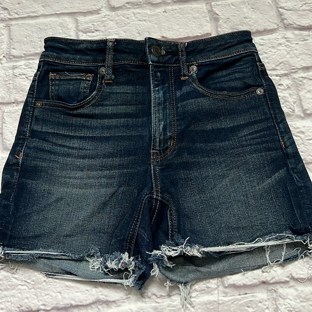 American eagle super high shortie Jean shorts